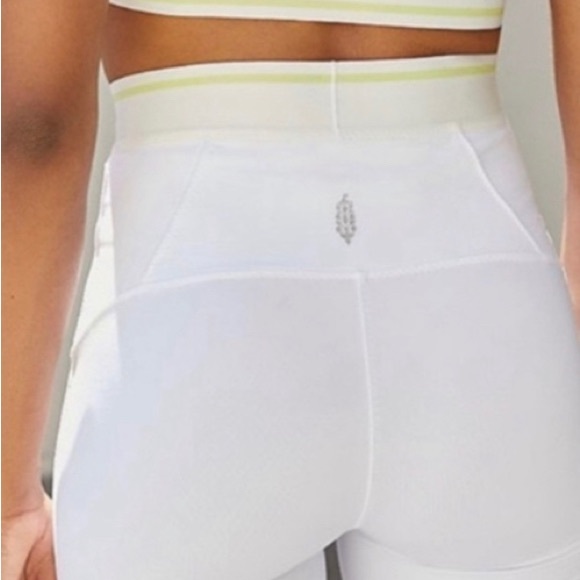 Free People Ruffle Hem Sanctuary Leggings White - Picture 15 of 16